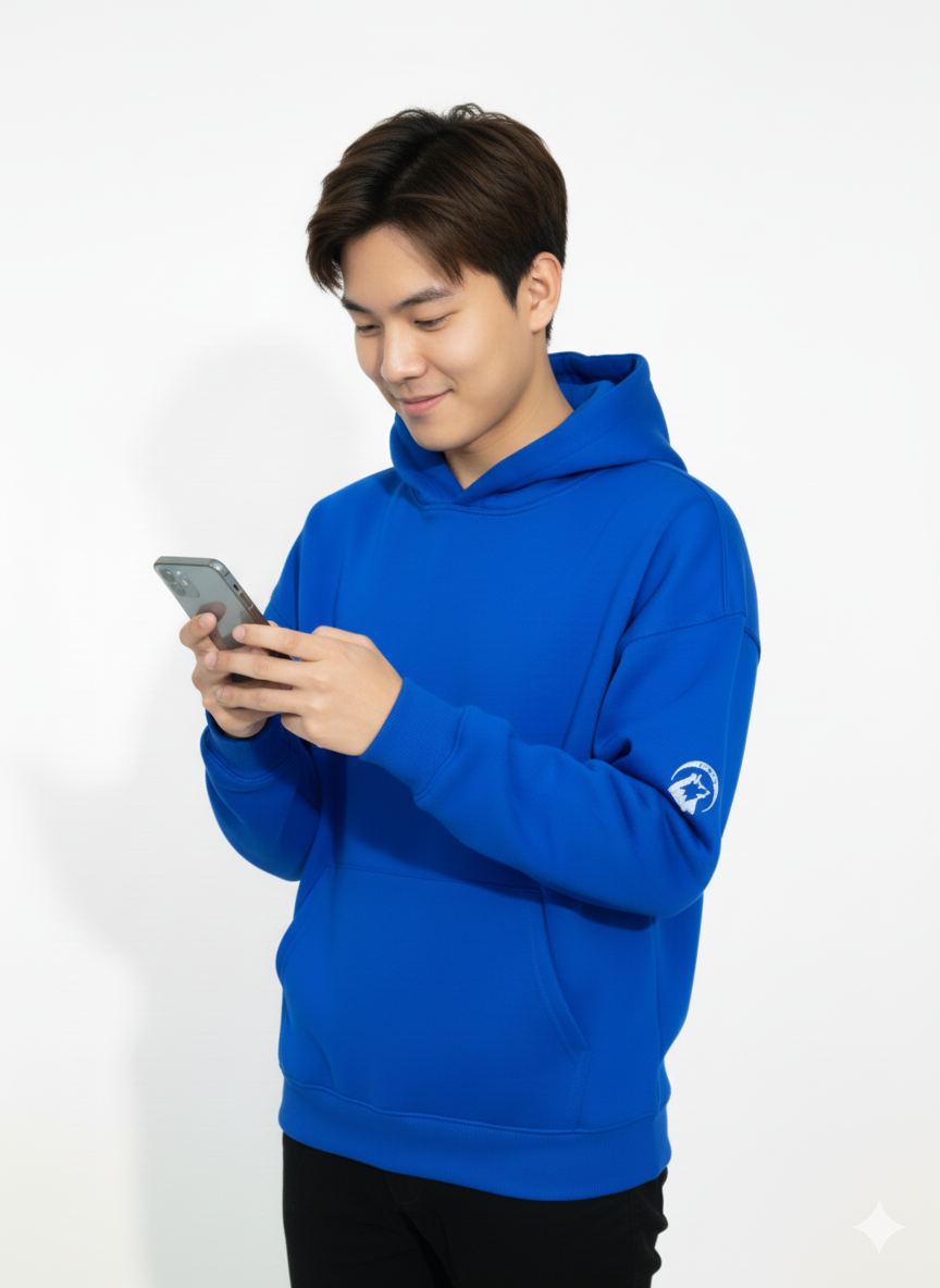 Zippy Premium  Hoodie|| Blue|| Unisex