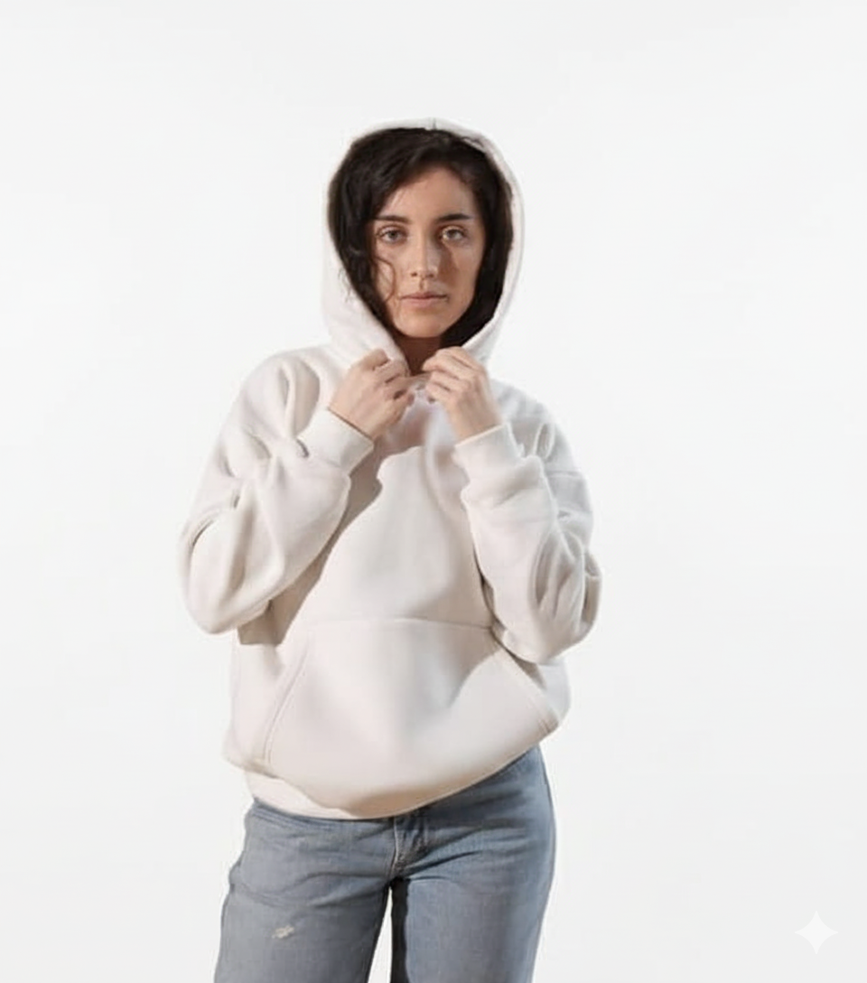 Zippy Premium  Hoodie|| White|| Unisex