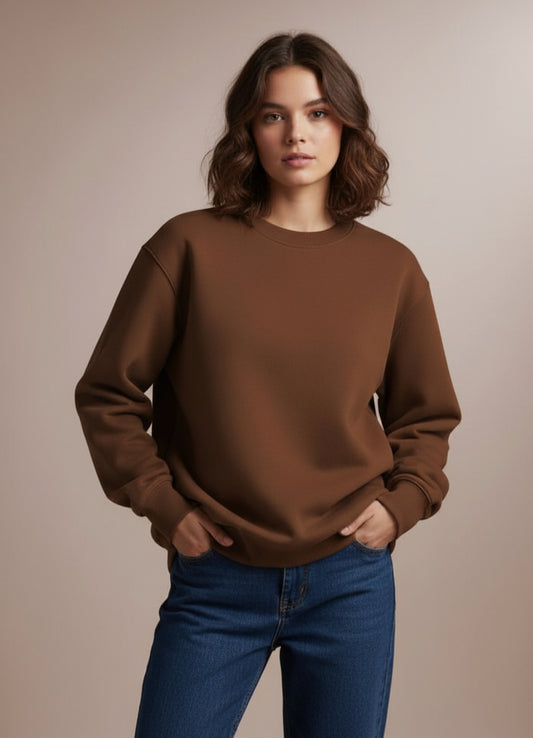 Zippy Premium Comfort Sweatshirt || Brown || Unisex