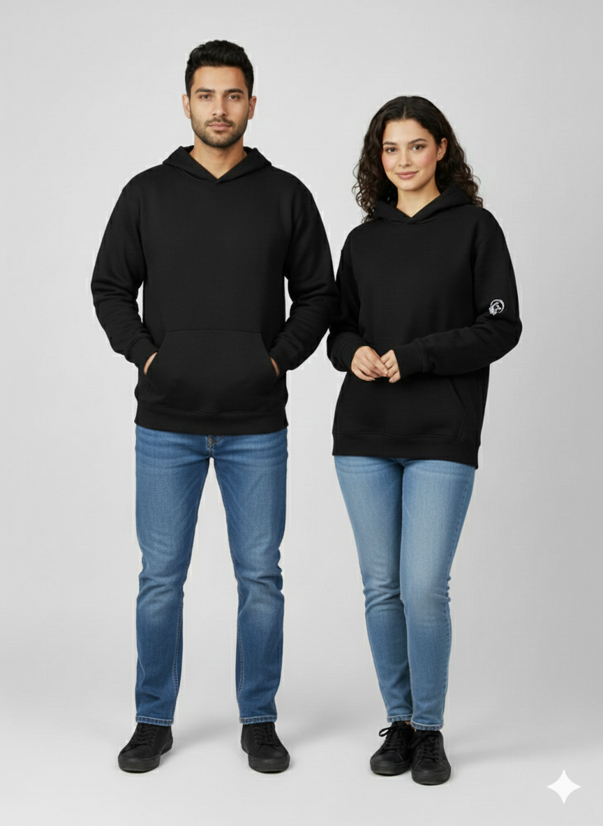 Zippy Premium  Hoodie|| Black|| Unisex